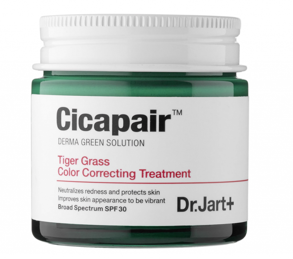 crema Dr. Jart+ Cicapair Tiger Grass Color Correcting Treatment ten acnee si imperfectiuni riduri